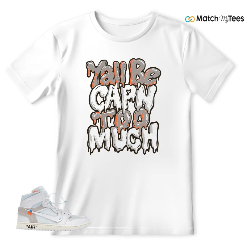 NEKE AIR JORDAN 1 RETRO HIGH OG VIRGIL ABLOH ARCHIVE ALASKA SNEAKER Matching Tees t-shirt