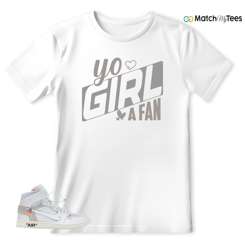 NEKE AIR JORDAN 1 RETRO HIGH OG VIRGIL ABLOH ARCHIVE ALASKA SNEAKER Matching Tees t-shirt