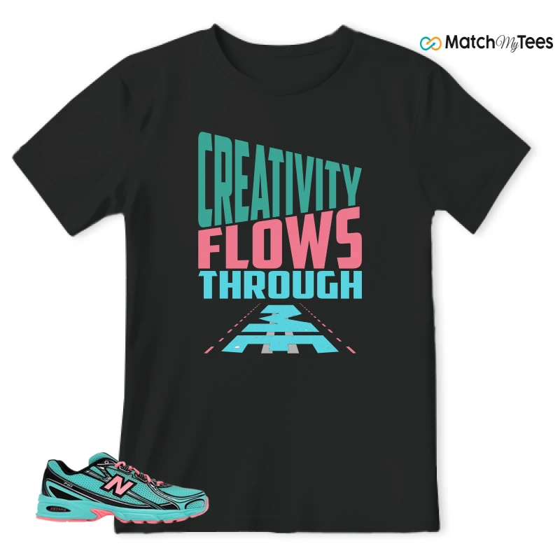 NEW BALANCE 740V2 CYBER JADE SNEAKER Matching Tees t-shirt