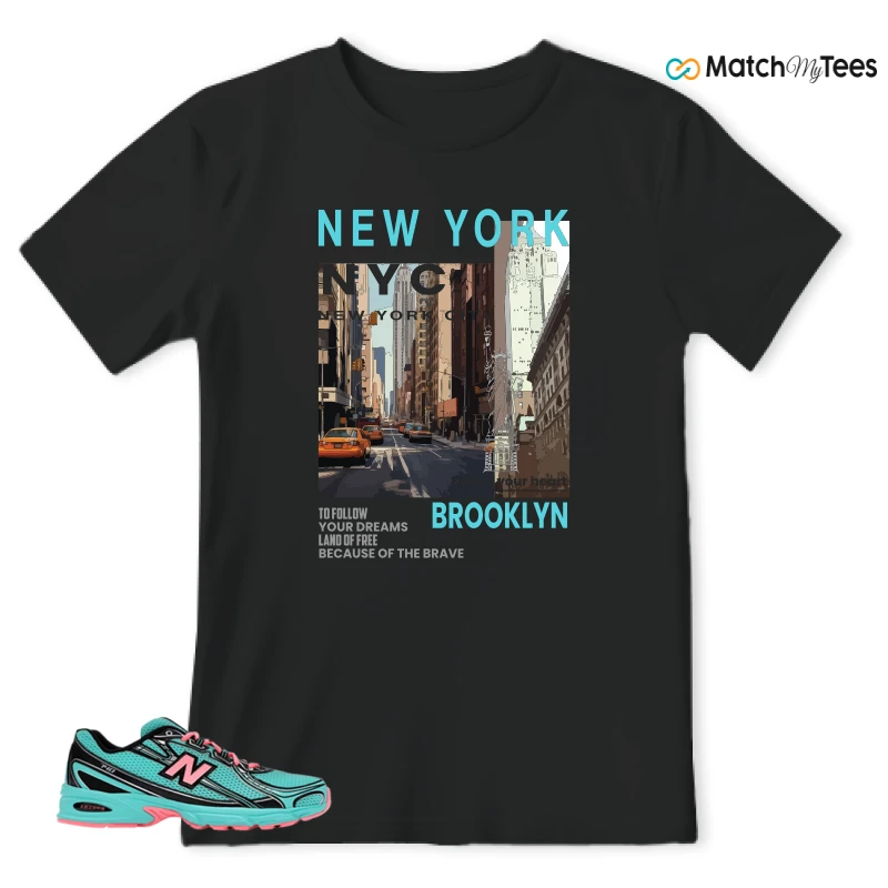 NEW BALANCE 740V2 CYBER JADE SNEAKER Matching Tees t-shirt