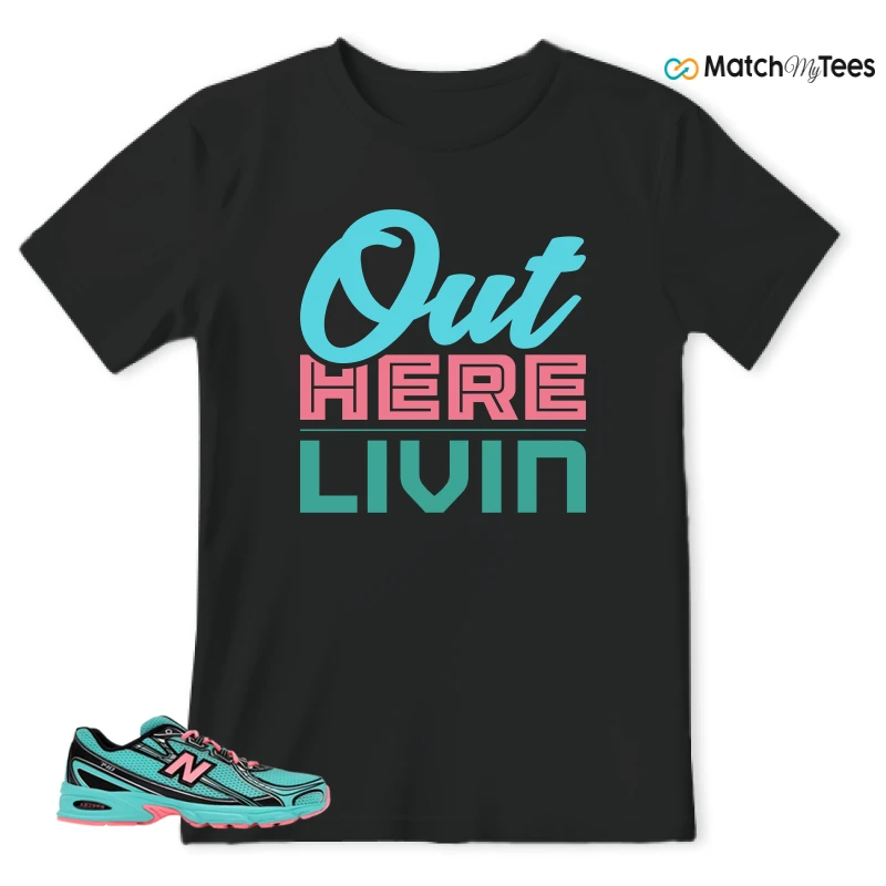 NEW BALANCE 740V2 CYBER JADE SNEAKER Matching Tees t-shirt