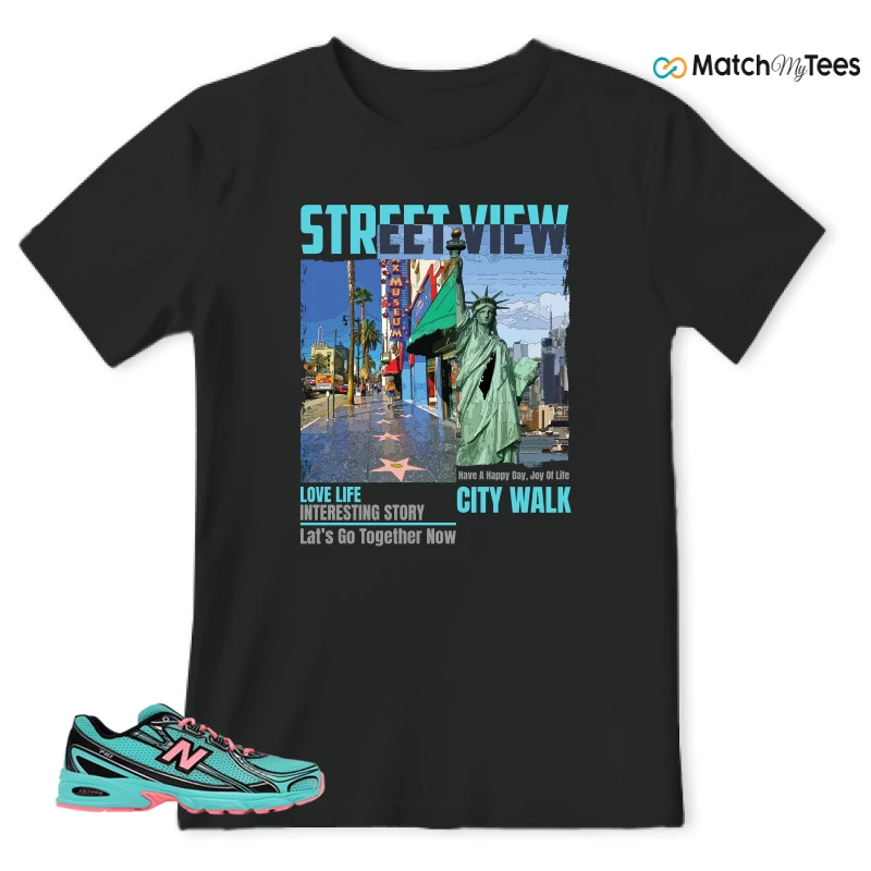 NEW BALANCE 740V2 CYBER JADE SNEAKER Matching Tees t-shirt
