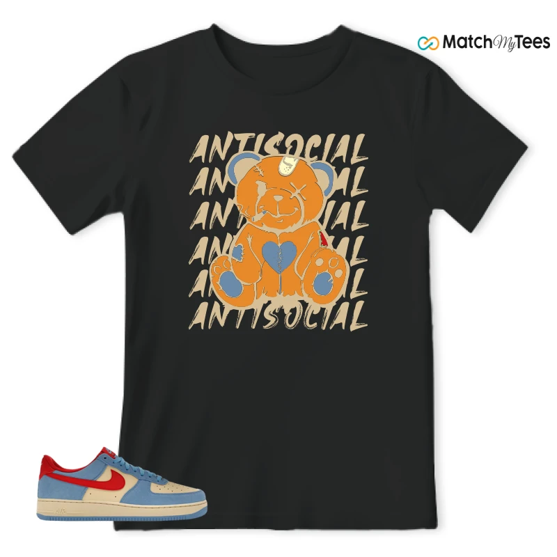 NIKE AIR FORCE 1 LOW '07 LV8 DORAEMON SNEAKER Matching Tees t-shirt