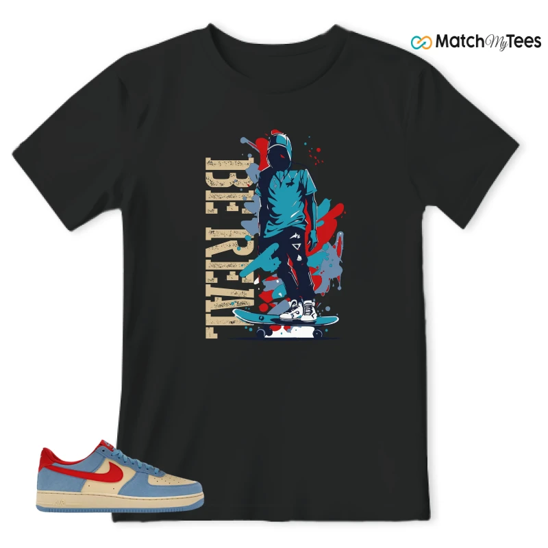 NIKE AIR FORCE 1 LOW '07 LV8 DORAEMON SNEAKER Matching Tees t-shirt