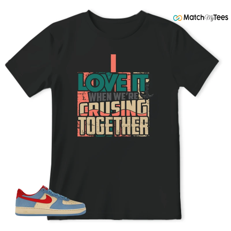 NIKE AIR FORCE 1 LOW '07 LV8 DORAEMON SNEAKER Matching Tees t-shirt