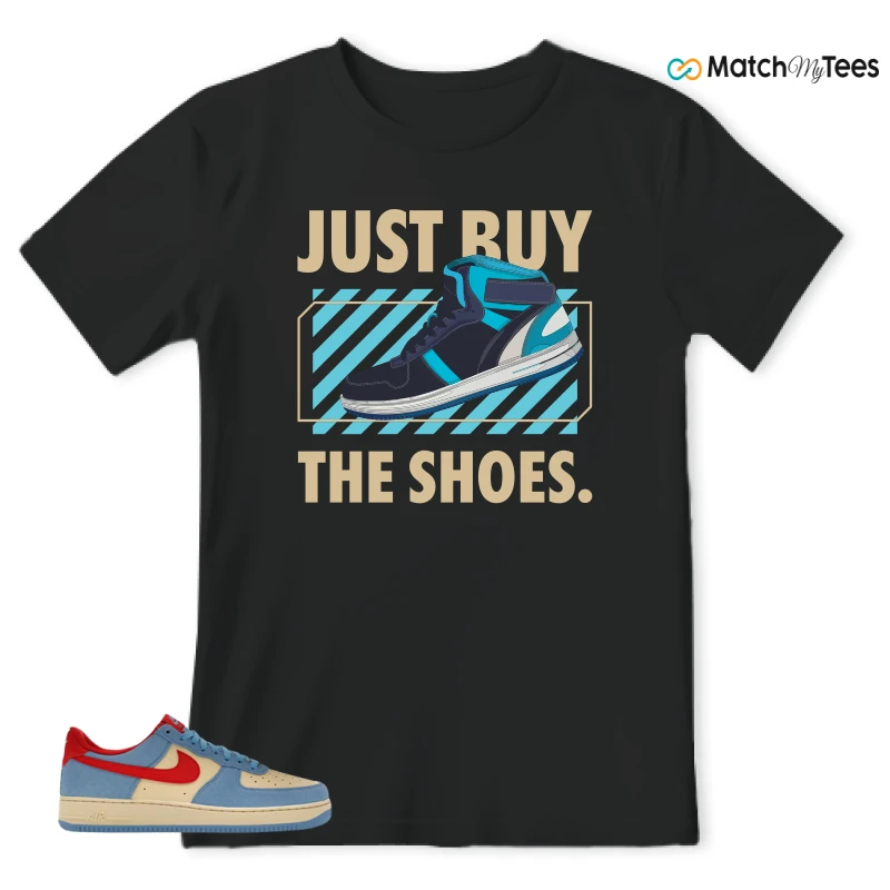 NIKE AIR FORCE 1 LOW '07 LV8 DORAEMON SNEAKER Matching Tees t-shirt