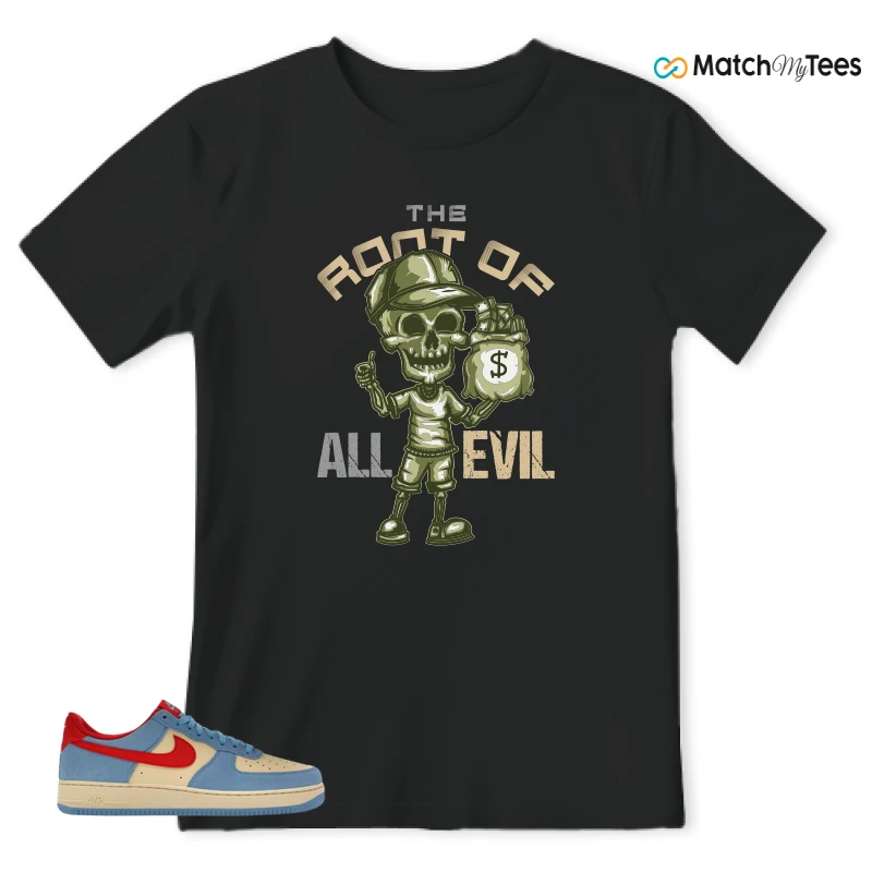 NIKE AIR FORCE 1 LOW '07 LV8 DORAEMON SNEAKER Matching Tees t-shirt