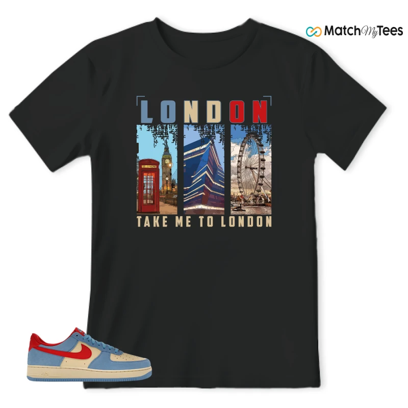 NIKE AIR FORCE 1 LOW '07 LV8 DORAEMON SNEAKER Matching Tees t-shirt