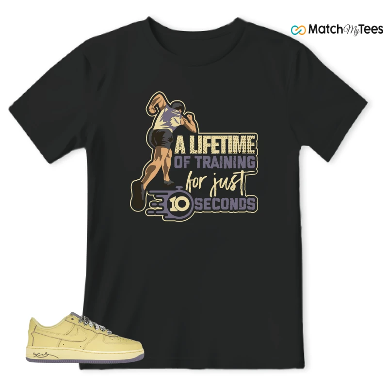 NIKE AIR FORCE 1 LOW PROTRO KOBE BRYANT MAMBA MENTALITY SNEAKER Matching Tees t-shirt