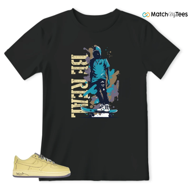 NIKE AIR FORCE 1 LOW PROTRO KOBE BRYANT MAMBA MENTALITY SNEAKER Matching Tees t-shirt