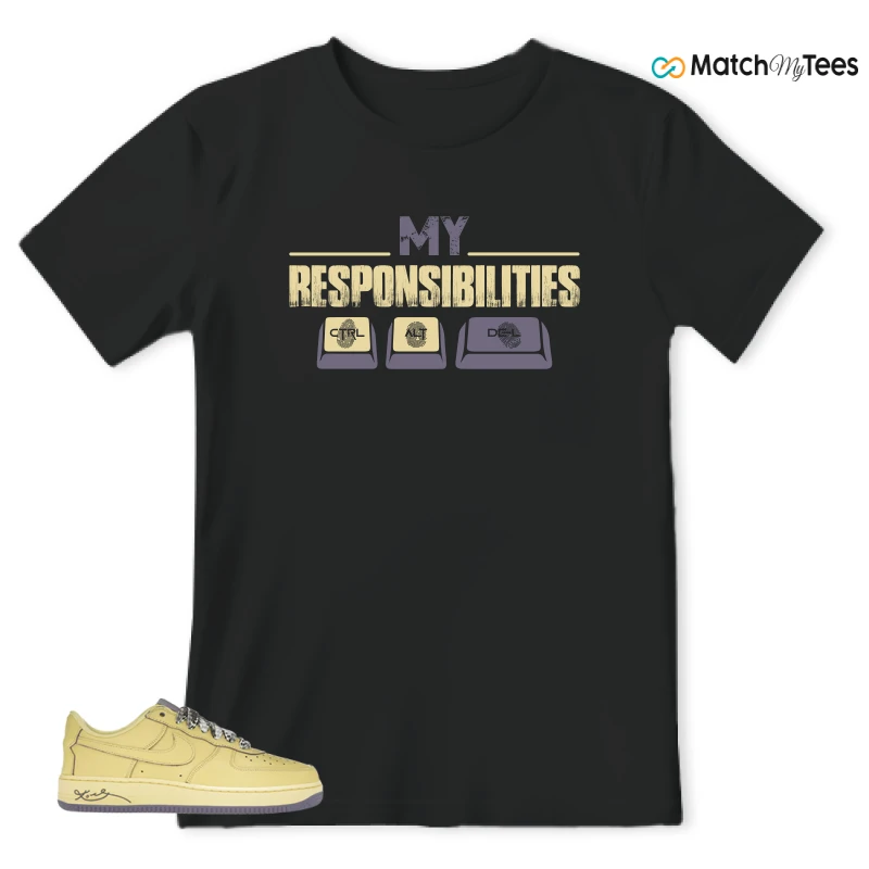 NIKE AIR FORCE 1 LOW PROTRO KOBE BRYANT MAMBA MENTALITY SNEAKER Matching Tees t-shirt