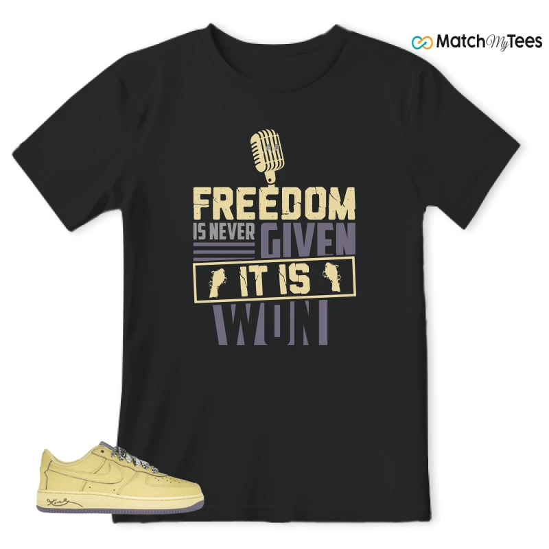NIKE AIR FORCE 1 LOW PROTRO KOBE BRYANT MAMBA MENTALITY SNEAKER Matching Tees t-shirt