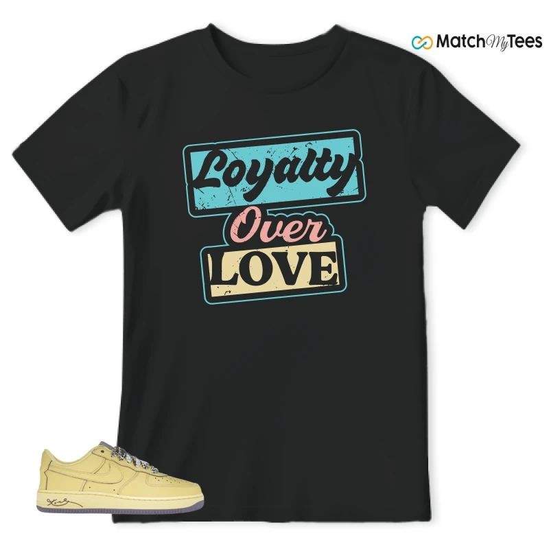 NIKE AIR FORCE 1 LOW PROTRO KOBE BRYANT MAMBA MENTALITY SNEAKER/SOFT YELLOW/SOFT YELLOW matching T-shirt
