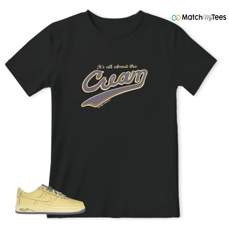 NIKE AIR FORCE 1 LOW PROTRO KOBE BRYANT MAMBA MENTALITY SNEAKER/SOFT YELLOW/SOFT YELLOW matching T-shirt