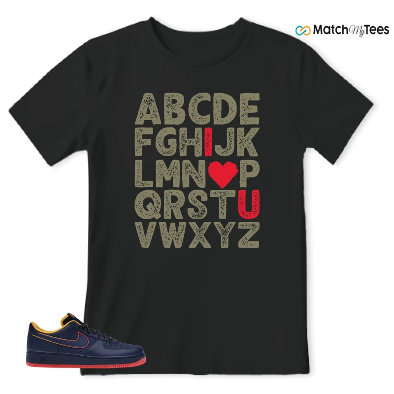 NIKE AIR FORCE 1 LOW RETRO LETTERING SNEAKER Matching Tees t-shirt
