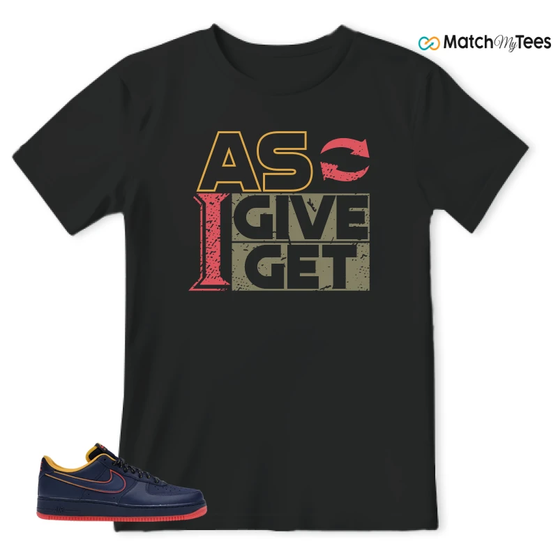 NIKE AIR FORCE 1 LOW RETRO LETTERING SNEAKER Matching Tees t-shirt
