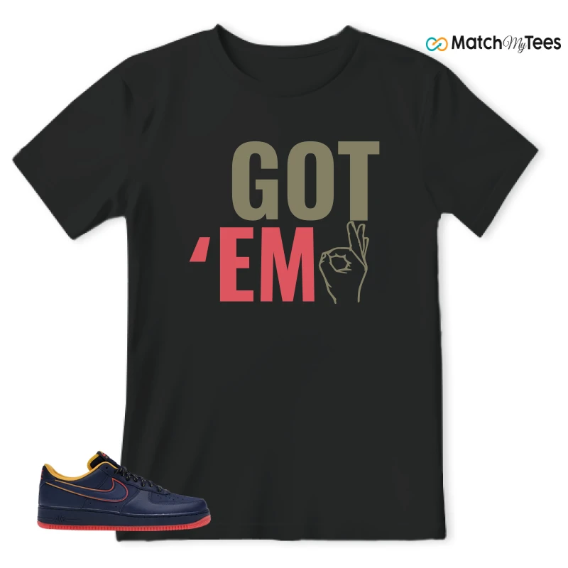NIKE AIR FORCE 1 LOW RETRO LETTERING SNEAKER Matching Tees t-shirt