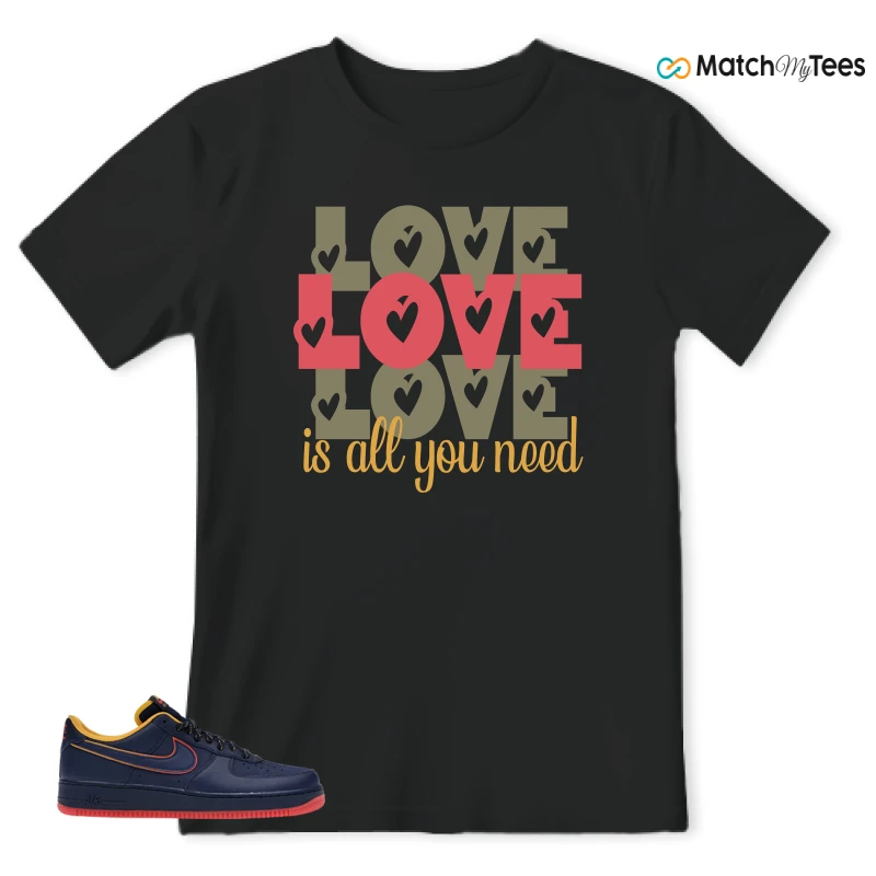 NIKE AIR FORCE 1 LOW RETRO LETTERING SNEAKER Matching Tees t-shirt