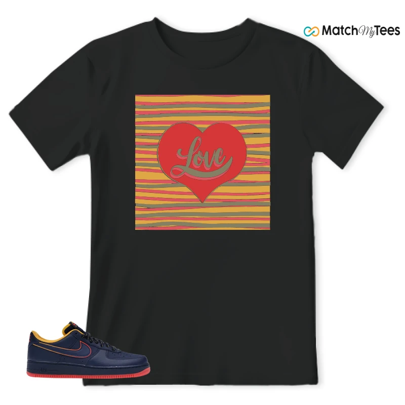NIKE AIR FORCE 1 LOW RETRO LETTERING SNEAKER Matching Tees t-shirt