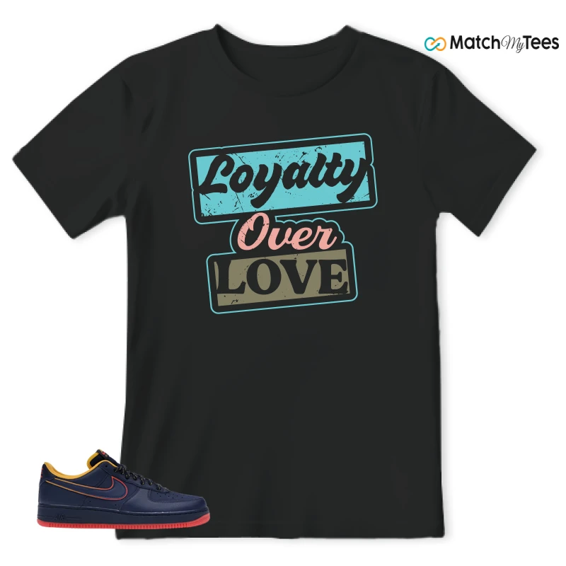 NIKE AIR FORCE 1 LOW RETRO LETTERING SNEAKER Matching Tees t-shirt