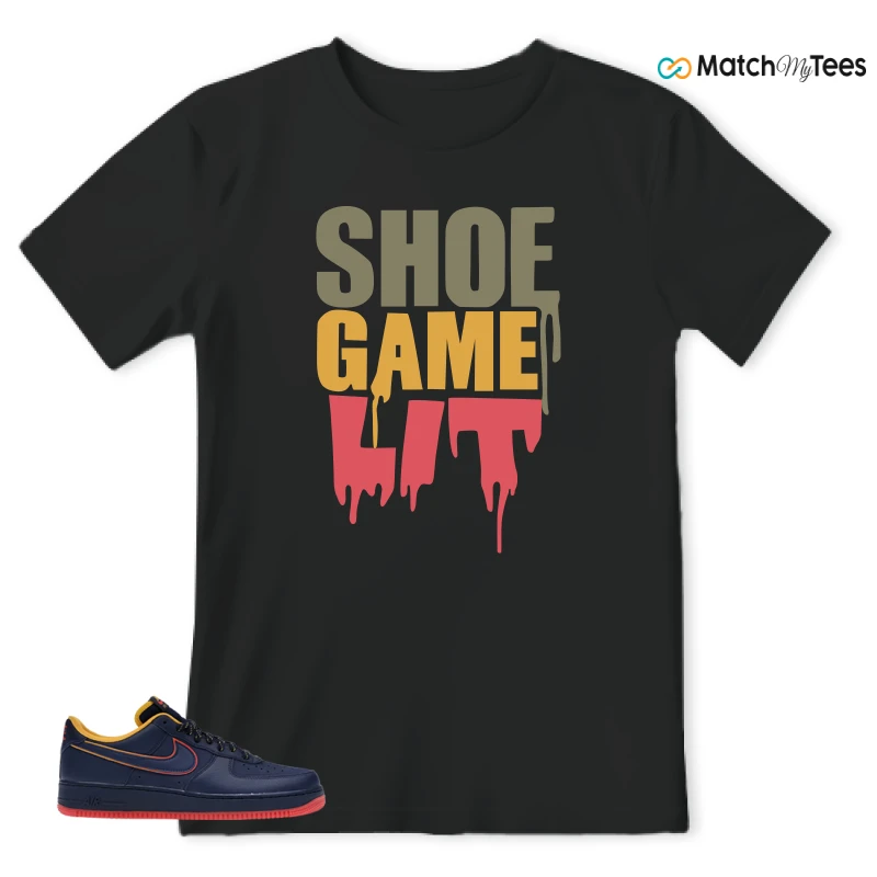 NIKE AIR FORCE 1 LOW RETRO LETTERING SNEAKER Matching Tees t-shirt