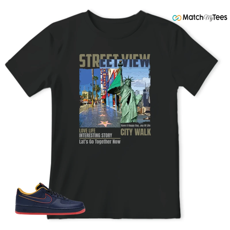 NIKE AIR FORCE 1 LOW RETRO LETTERING SNEAKER Matching Tees t-shirt