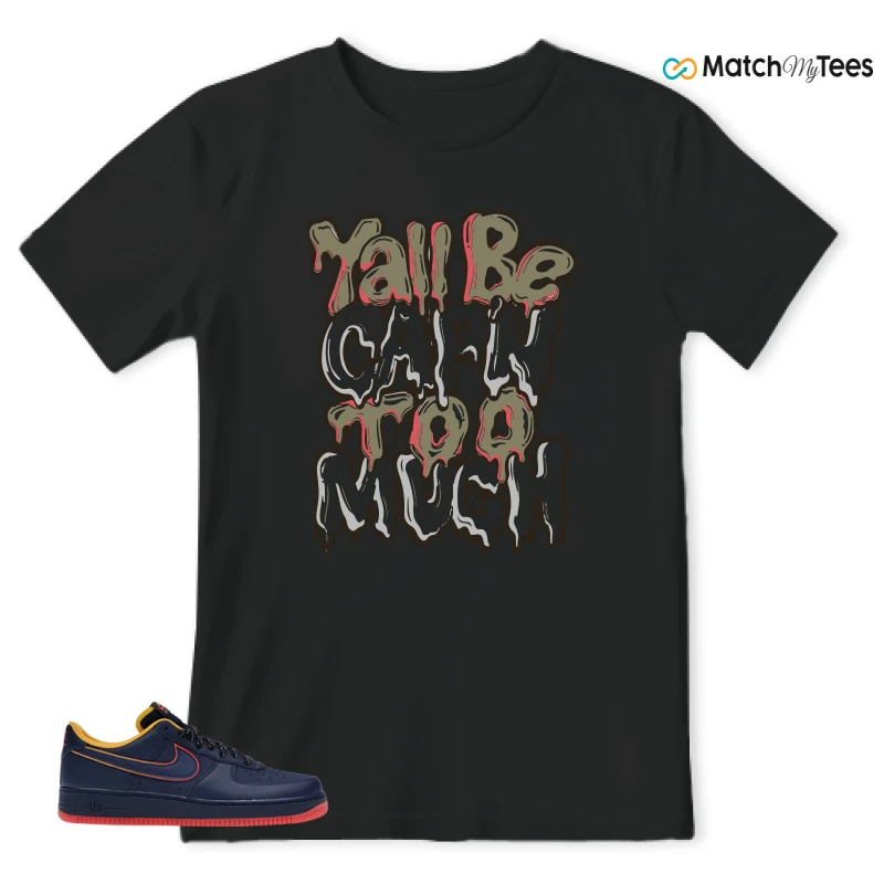 NIKE AIR FORCE 1 LOW RETRO LETTERING SNEAKER Matching Tees t-shirt