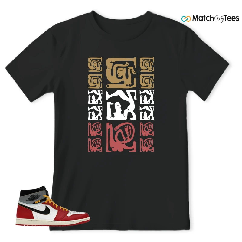 NIKE AIR JORDAN 1 HIGH X UNION LA SNEAKER Matching Tees t-shirt