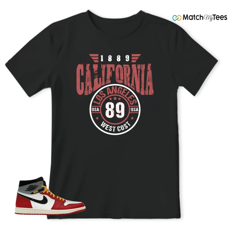 NIKE AIR JORDAN 1 HIGH X UNION LA SNEAKER Matching Tees t-shirt