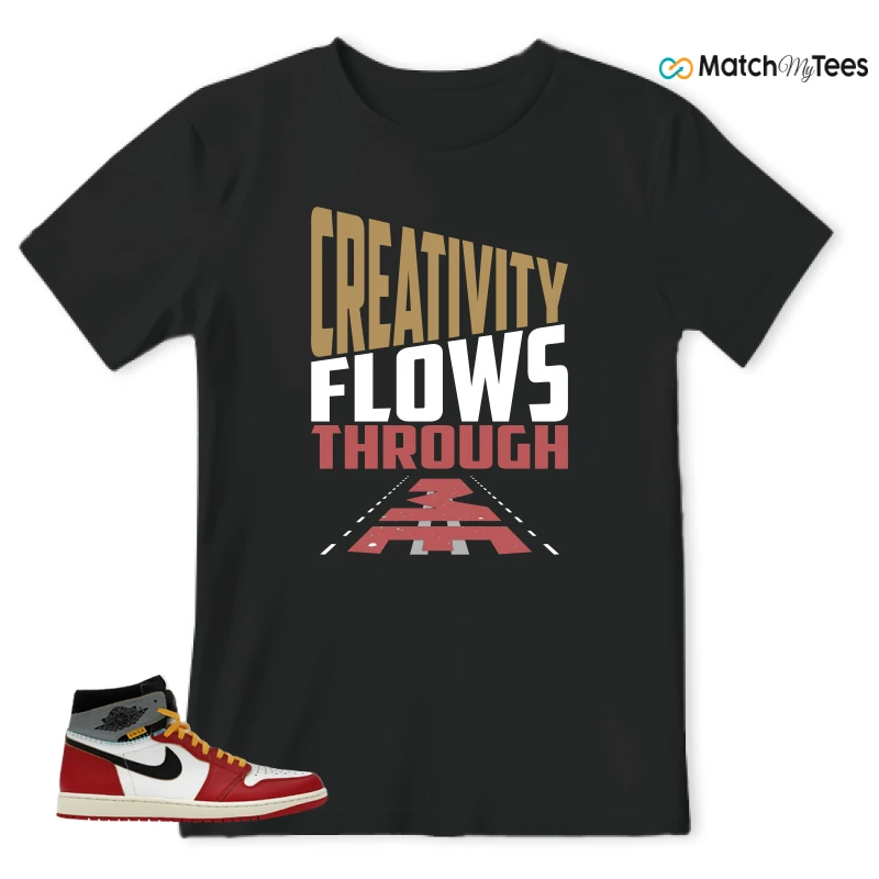 NIKE AIR JORDAN 1 HIGH X UNION LA SNEAKER Matching Tees t-shirt