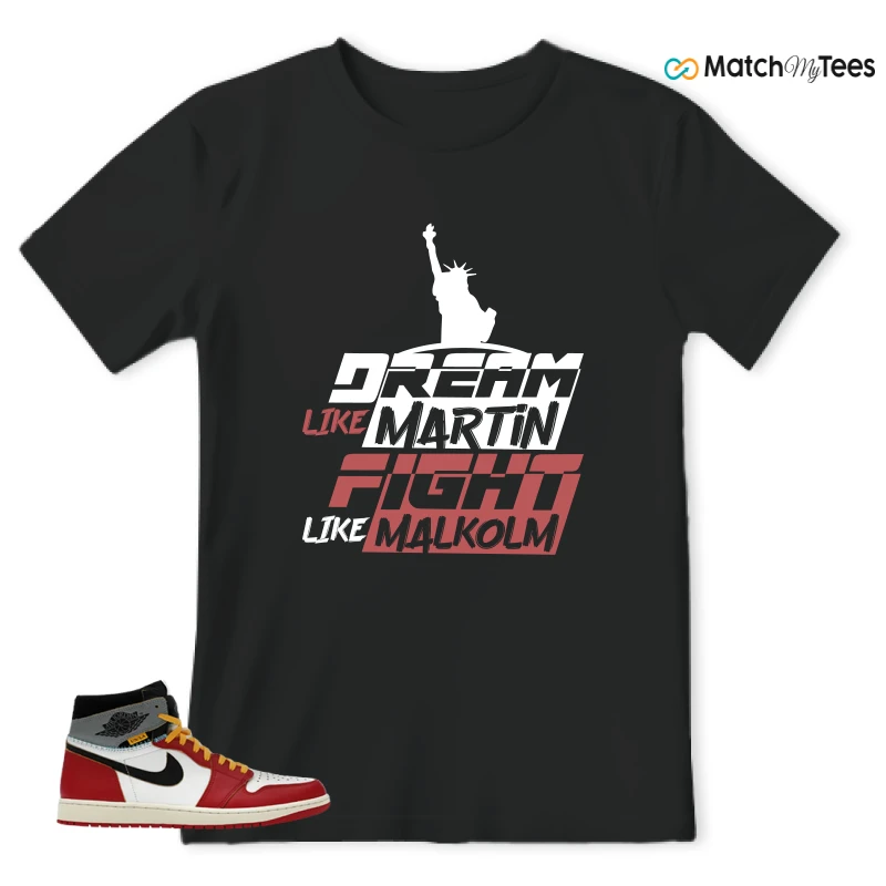 NIKE AIR JORDAN 1 HIGH X UNION LA SNEAKER Matching Tees t-shirt