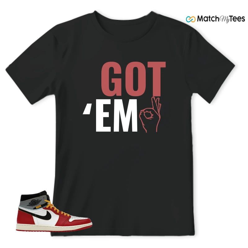 NIKE AIR JORDAN 1 HIGH X UNION LA SNEAKER Matching Tees t-shirt