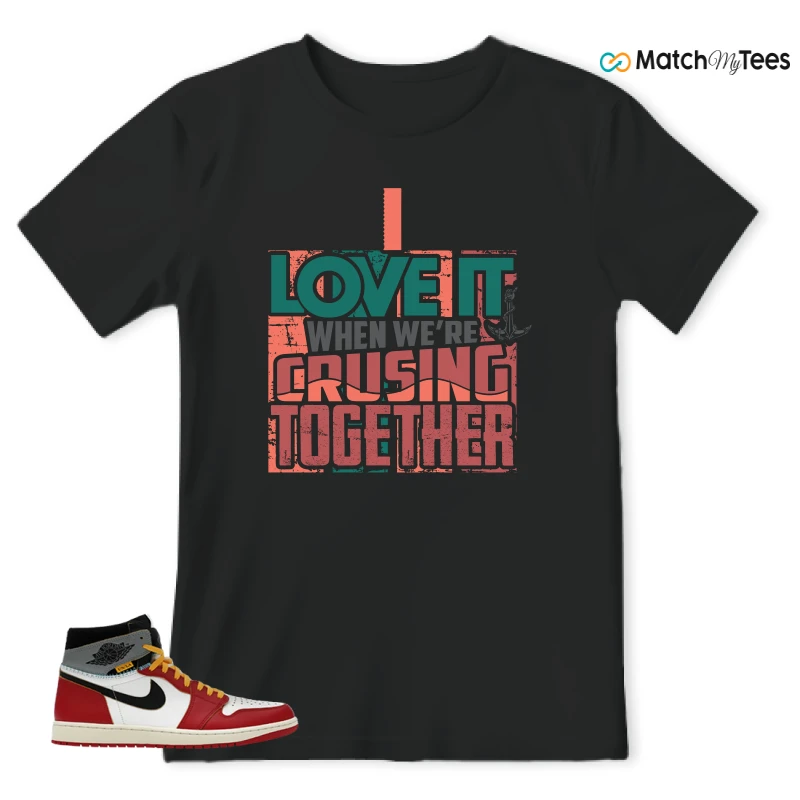 NIKE AIR JORDAN 1 HIGH X UNION LA SNEAKER Matching Tees t-shirt