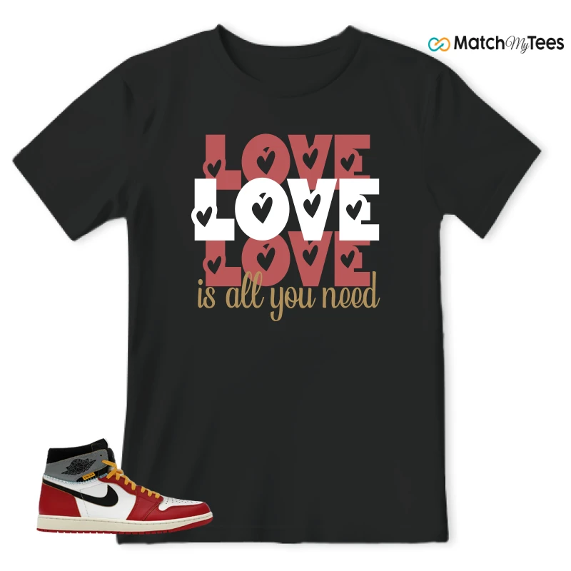 NIKE AIR JORDAN 1 HIGH X UNION LA SNEAKER Matching Tees t-shirt