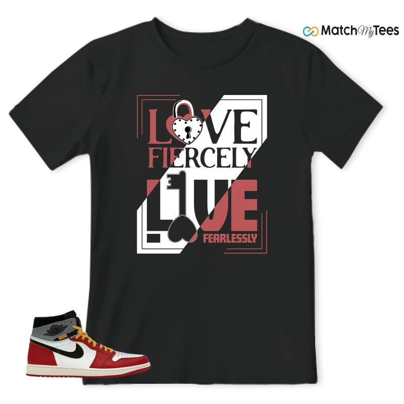 NIKE AIR JORDAN 1 HIGH X UNION LA SNEAKER Matching Tees t-shirt