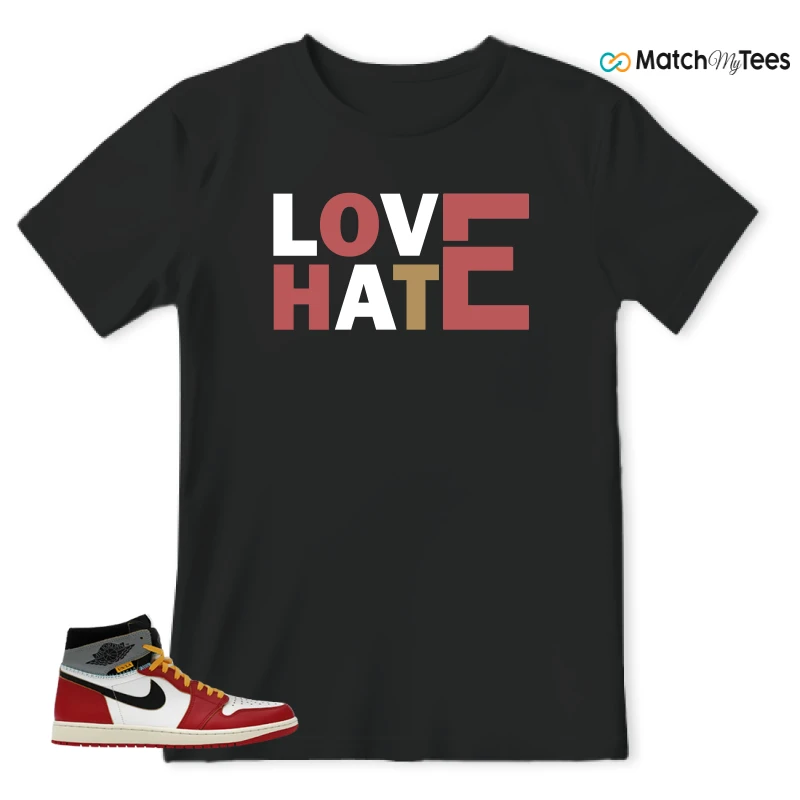 NIKE AIR JORDAN 1 HIGH X UNION LA SNEAKER Matching Tees t-shirt