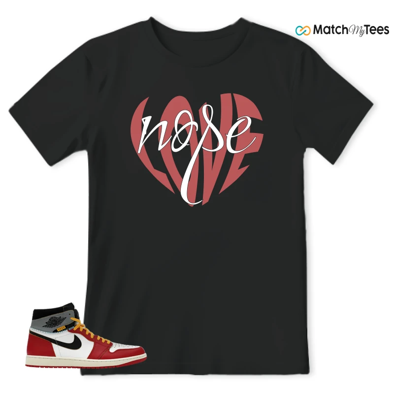 NIKE AIR JORDAN 1 HIGH X UNION LA SNEAKER Matching Tees t-shirt