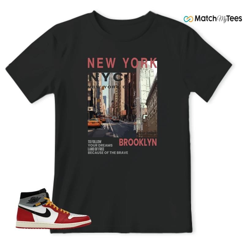 NIKE AIR JORDAN 1 HIGH X UNION LA SNEAKER Matching Tees t-shirt