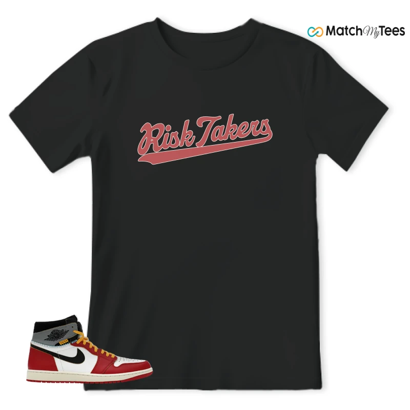 NIKE AIR JORDAN 1 HIGH X UNION LA SNEAKER/VARSITY RED/BLACK-SAIL-SHADOW GREY-MUSLIN matching T-shirt