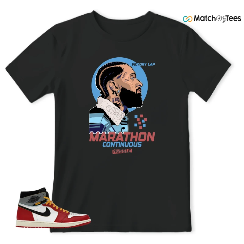 NIKE AIR JORDAN 1 HIGH X UNION LA SNEAKER Matching Tees t-shirt