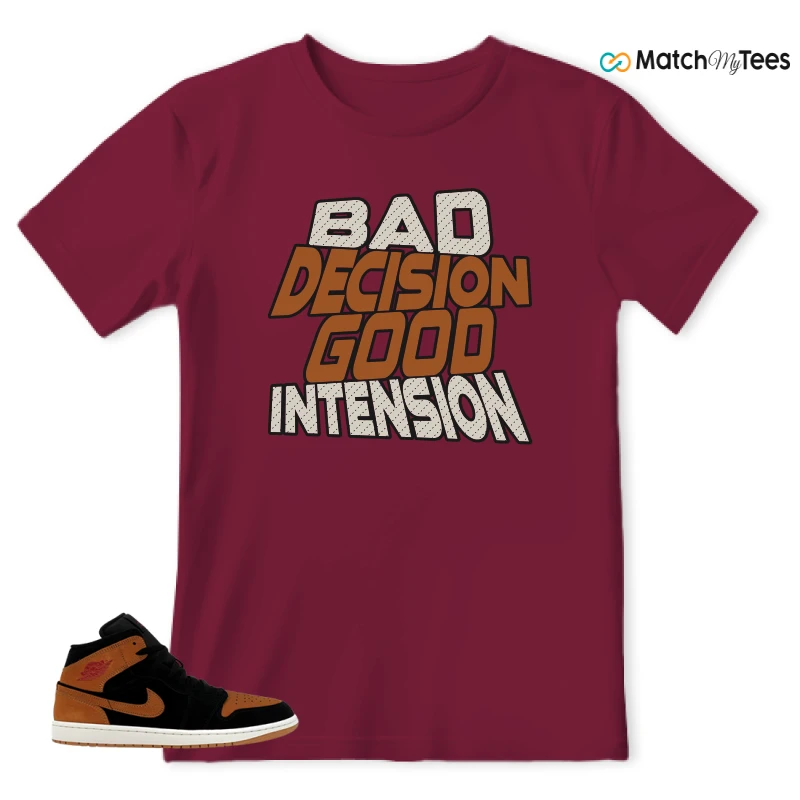 NIKE AIR JORDAN 1 MID BLACK FLAX SNEAKER Matching Tees t-shirt