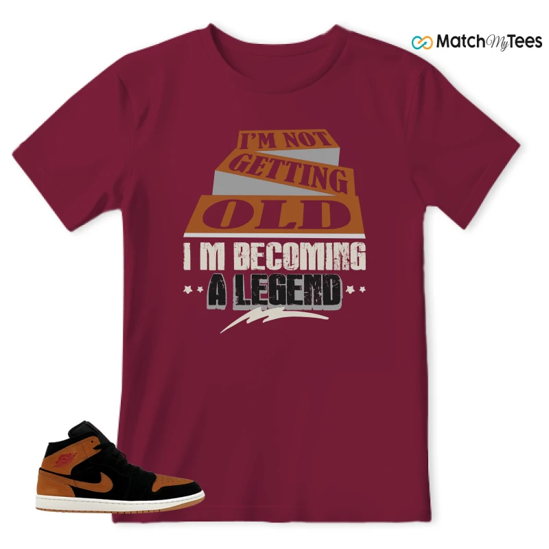 NIKE AIR JORDAN 1 MID BLACK FLAX SNEAKER Matching Tees t-shirt