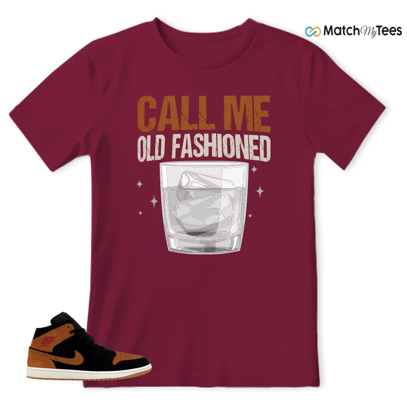 NIKE AIR JORDAN 1 MID BLACK FLAX SNEAKER Matching Tees t-shirt