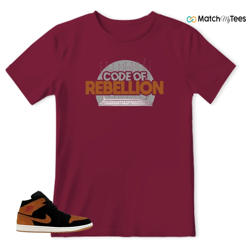 NIKE AIR JORDAN 1 MID BLACK FLAX SNEAKER Matching Tees t-shirt