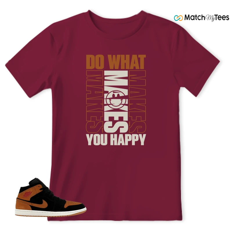 NIKE AIR JORDAN 1 MID BLACK FLAX SNEAKER Matching Tees t-shirt