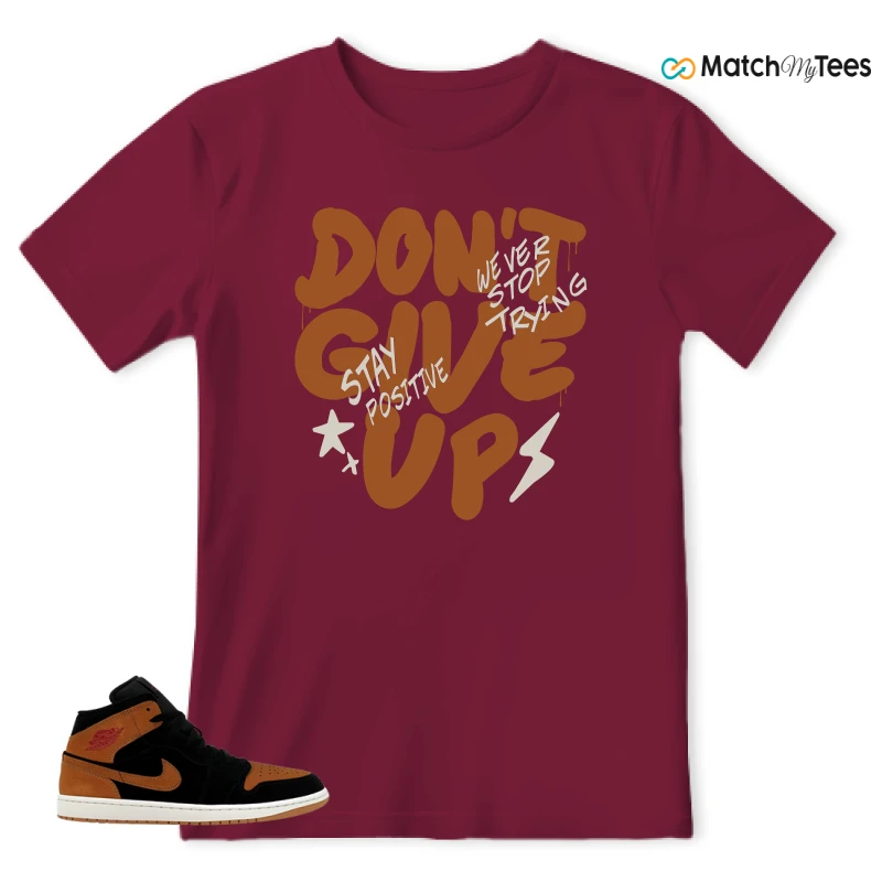 NIKE AIR JORDAN 1 MID BLACK FLAX SNEAKER Matching Tees t-shirt