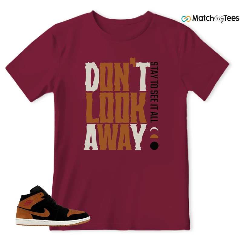 NIKE AIR JORDAN 1 MID BLACK FLAX SNEAKER Matching Tees t-shirt