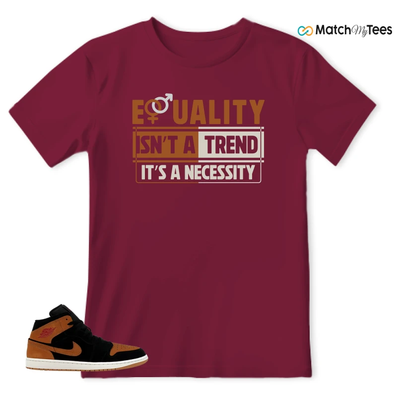 NIKE AIR JORDAN 1 MID BLACK FLAX SNEAKER Matching Tees t-shirt