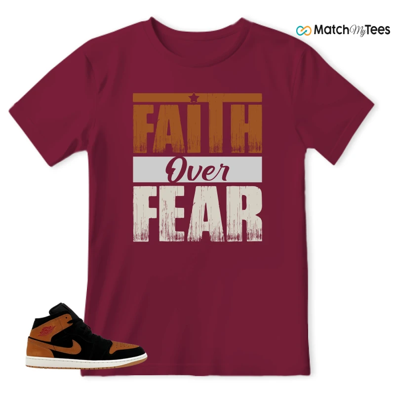NIKE AIR JORDAN 1 MID BLACK FLAX SNEAKER Matching Tees t-shirt