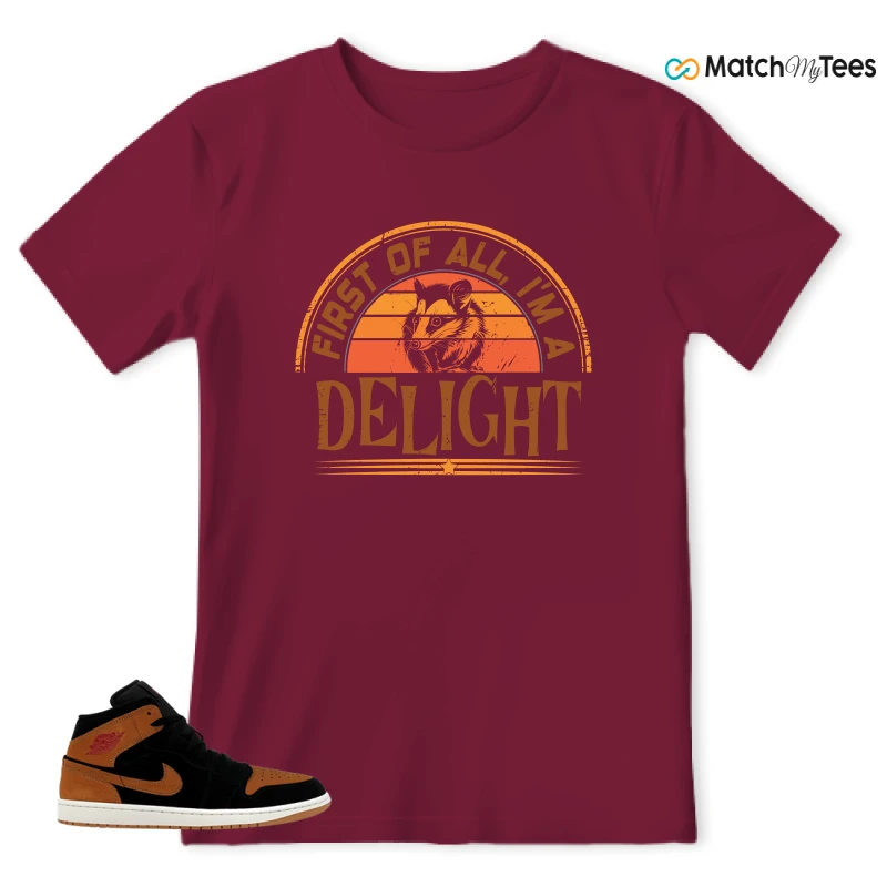 NIKE AIR JORDAN 1 MID BLACK FLAX SNEAKER Matching Tees t-shirt
